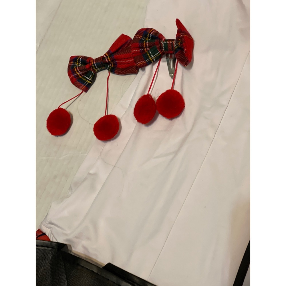 Spirit Sexy Scottie Costume Women Large Red Plaid Polyester Scottish Halloween - Picture 7 of 9